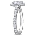 thumbnail image 4 of Created Forever Women's 2ct TW Lab Grown Diamond 14k White Gold Oval Halo Engagement Ring, 4 of 10