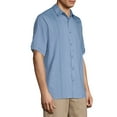 thumbnail image 3 of Cafe Luna Men's and Big Men's Short Sleeve Panel Woven Shirt, 3 of 4