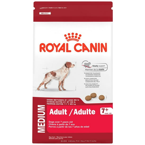 Royal Canin Adult 7+ Medium Breed Dry Dog Food, 6 lb