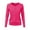 Hot Pink, variant on Clearance! Hontri Women's Round Neck Cardigan Knitted Long Sleeved Large Yards Loose Solid Color Short Sweater Jacket Cardigan Women's Cardigan Purple L