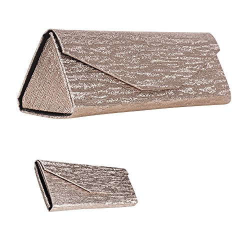 Download Formal Foldable Eyeglass Case, Elegant Metallic Rose Gold ...