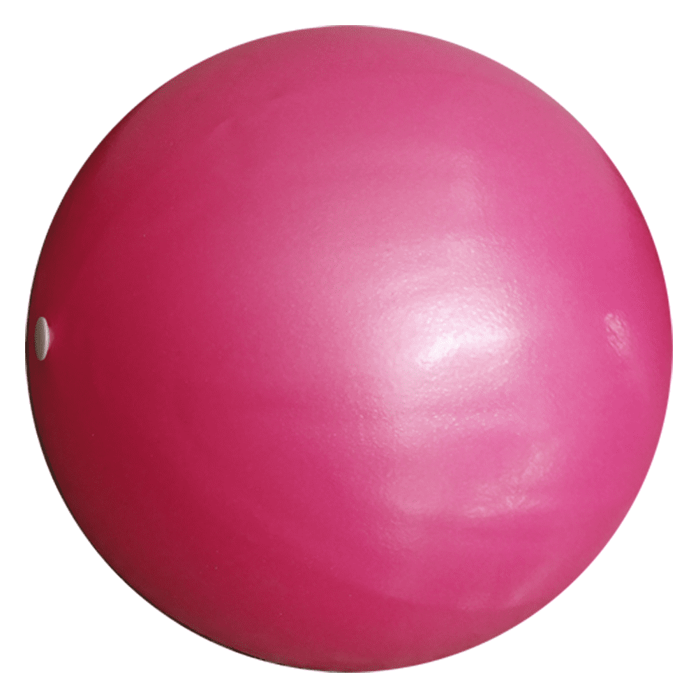 Petit Ballon D'Équilibre 46cm Anti-Éclatement - Balle Yoga Avec Base Stable Et Corde Pour Fitness Et Physiothérapie équipement Entraînement Core Stability