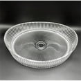 thumbnail image 2 of 20" Oval Glass Crystal Bathroom Vessel Sink Basin - Clear, 2 of 12