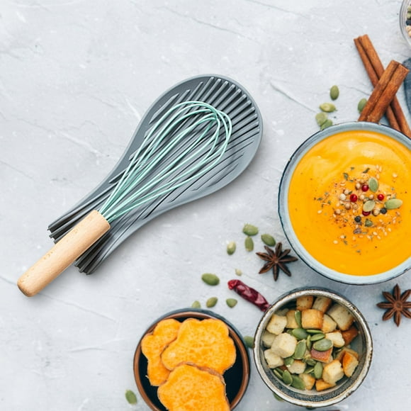 Cucharas de cocina HWRETIE,utensilios de cocina,bandeja,espátula,cuchara para sopa,almohadilla aislante gruesa,utensilio de cocina para el hogar,herramienta práctica