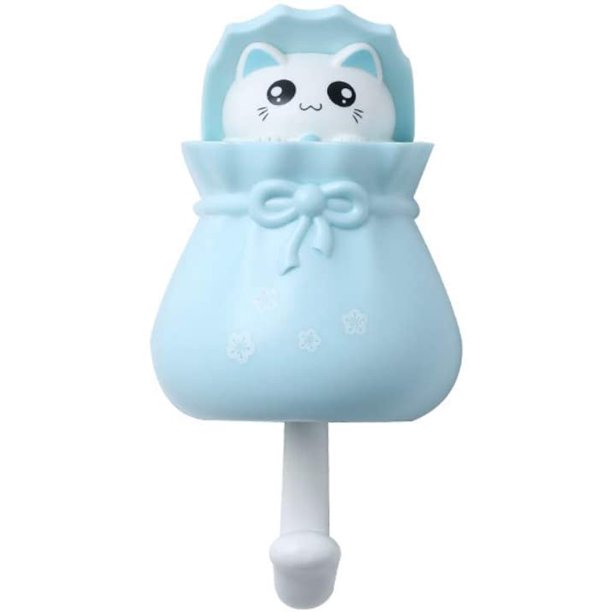Bonito gancho para llaves de gato, gancho para sombrero, bolsa de toalla, bufanda, gancho de pared, gancho de pared creativo para colgar abrigos, llaves, sombreros, equipaje y toallas, decoraciones Ormromra WRMH-908-1
