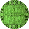 thumbnail image 1 of Ahgly Company Indoor Round Oriental Green Industrial Area Rugs, 8' Round, 1 of 4