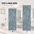 thumbnail image 2 of Ottomanson 2-Piece Kitchen Rug Set, Non-Slip Washable Hallway Runner & Floor Mat for Sink 22.5" x 48" + 22.5" x 60" Solid Greyish Blue, 2 of 6
