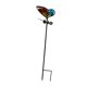 thumbnail image 2 of Estaca de jardín de mariposas, decoración de jardín, arte de patio de metal rústico decorativo para vacaciones Naranja y azul, 2 of 8