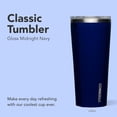 thumbnail image 2 of Classic Tumbler - Keeps Drinks Cold for 9 Hours & Hot for 3 - Triple-Insulated Stainless Steel - Holiday Tumbler Gift - 16 oz - Gloss Midnight Navy, 2 of 4