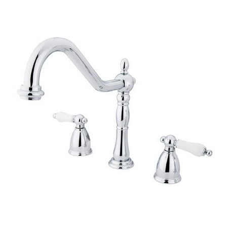 Kingston Brass Heritage 8 Center Kitchen Faucet Without Deck
