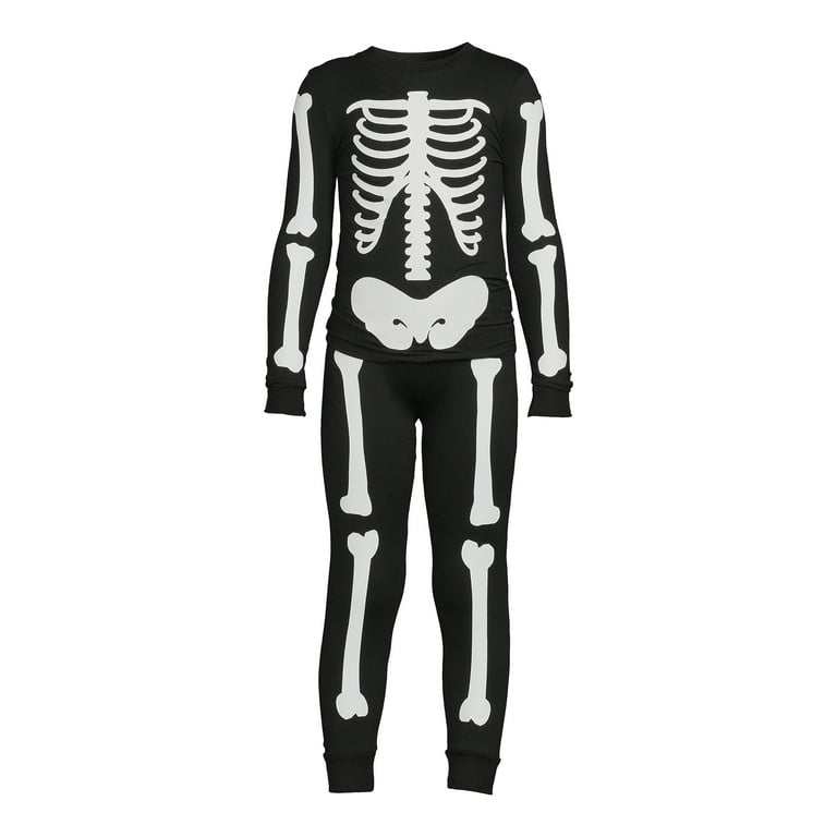 Way to Celebrate Kids Halloween Family Pajama Set 2 Piece Sizes 6 12 Walmart
