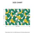 thumbnail image 4 of Placemats Set Of 4 / 6, Cute Banana Pine Green Leaves Placemats For Dining Table Indoor/Outdoors Heat Resistant Washable Placemats 18" X 12", 4 of 8