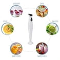 thumbnail image 4 of Electric Immersion Hand Blender Stick Mixer Chopper 1-Touch Control Multi Purpose 150 Watts For Soups Sauces Baby Food White, 4 of 6