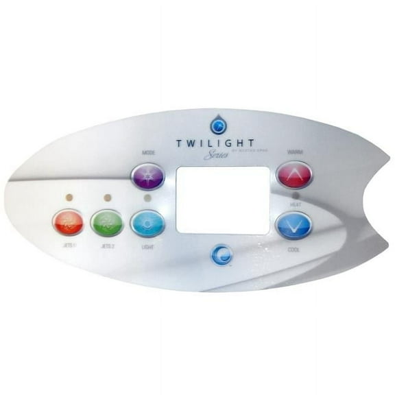 Master Spa  Mode-Jets1-Jets2-Light Spa Side Overlay, Warm Cool - 6-Button
