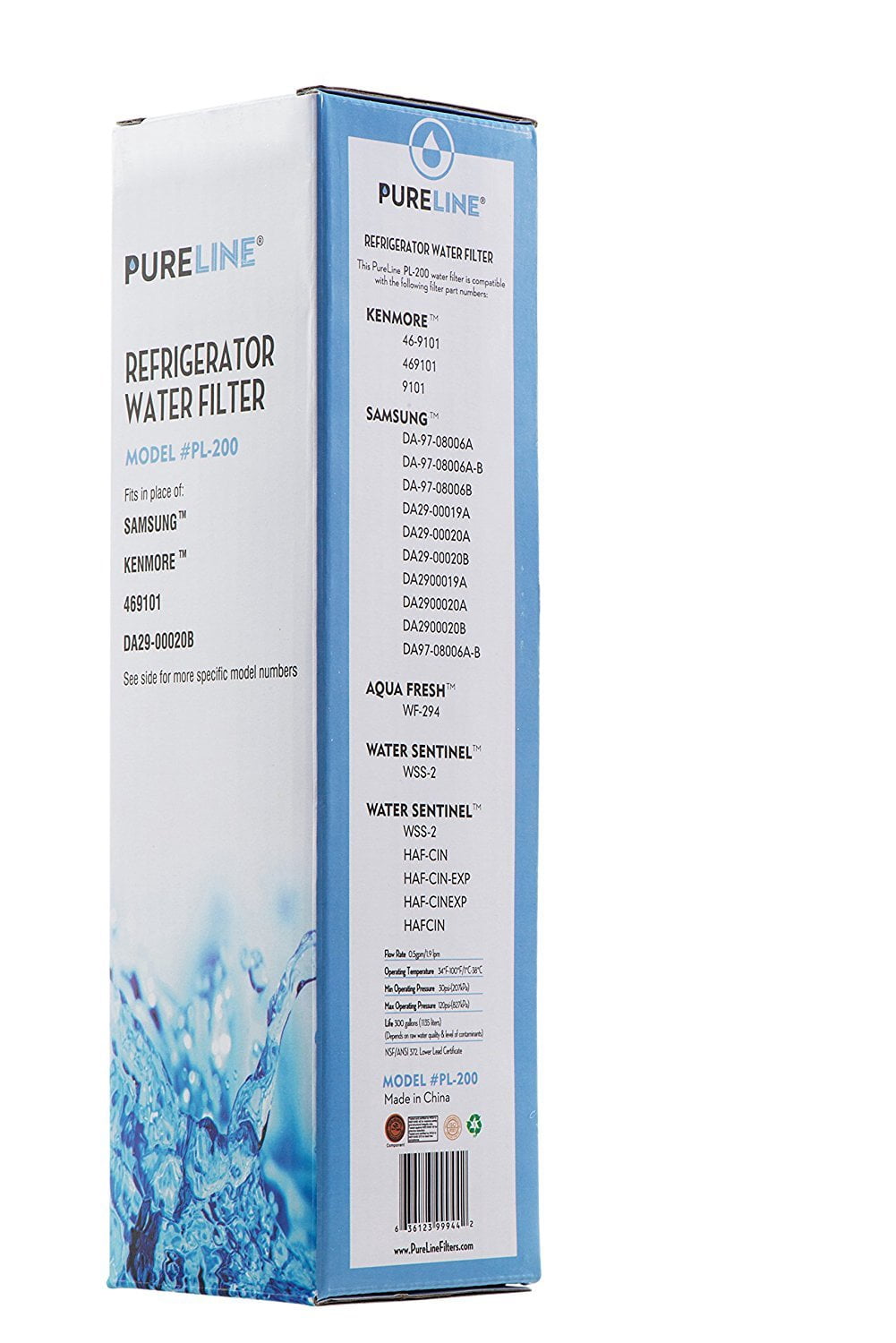 Samsung DA29-00020B Water Filter Replacement. Compatible Samsung Models: DA29-..