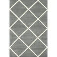 thumbnail image 3 of SAFAVIEH Chatham Isaac Geometric Diamonds Wool Area Rug, Dark Grey/Ivory, 3' x 5', 3 of 10