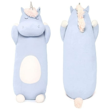 MorisMos Giant Unicorn Plush Stuffed Animal Long Pillow 23.6''