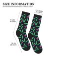 thumbnail image 2 of Crew Socks for Women Men Athletic - Colorful Paint brushstrokes Soft Comfort Breathable Mid-Calf Sole Running Socks Womens Men, 2 of 7