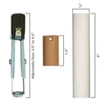 thumbnail image 2 of Kit de Douille - Comprend Douille Couverture en Plastique Isolation Papier - Blanc - Ensemble de 10, 2 of 4