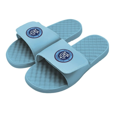 

Men s ISlide Light Blue New York City FC Primary Logo Slide Sandals
