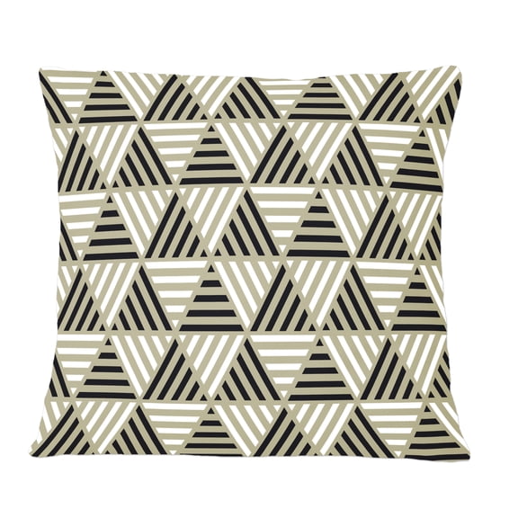 Designart Triangular Retro Design VIII' Mid-Century Modern Throw Pillow - 12x20