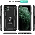 thumbnail image 2 of Phone Case for iPhone 11 Pro Case 11 Pro Phone Case,Military Grade Protective iPhone 11 Pro Cases Cover with Ring Car Mount Kickstand for iPhone 11 Pro - Black, 2 of 6