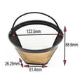 thumbnail image 3 of Mosiee Coffee Filter Stainless Steel Filter Mesh Coffee Maker Strainer Liquid Filtration Coffeeware Supplies Kitchen Tools, 3 of 9