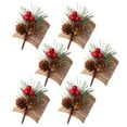 thumbnail image 1 of Servilleteros reutilizables con forma de piña para Navidad, decoración de mesa para cenas, fiestas y aniversarios., 1 of 11