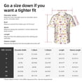 thumbnail image 3 of KLL Men's Hawaiian Shirt Short Sleeve Button Down Beach Shirts-Watermelon And Lemon, 3 of 5