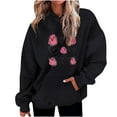 thumbnail image 2 of Xunlbb Hoodies for Women,Womens Fashion Casual Valentines Day Printing Long Sleeve Tops Hoodie Sweatshirts,Size S-3XL, 2 of 5