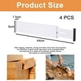 thumbnail image 2 of Bamboo drawer organizer, kitchen drawer organizer, adjustable drawer divider, 2 of 5
