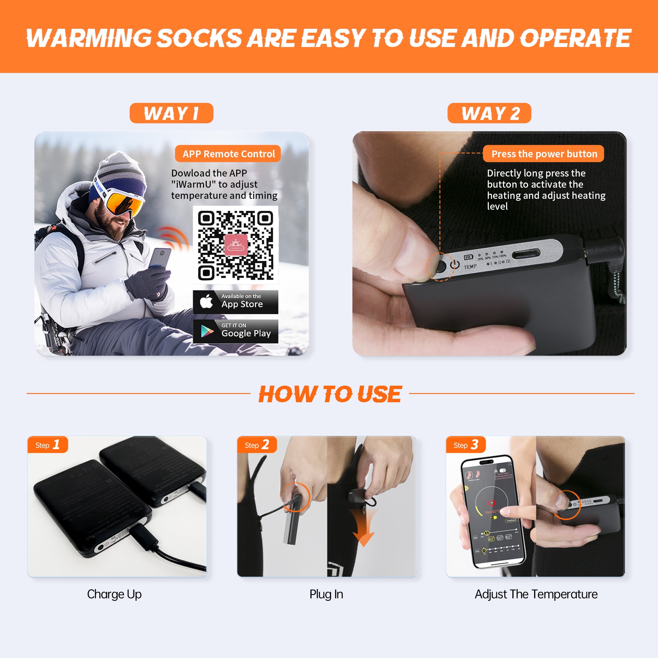 ExpanTech Stretch Tech Men's Tab Back Socks 3 Pairs White - Nn+