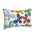 thumbnail image 2 of Haiem Pillowcase for Hair and Skin Queen - Colorful Butterflies Printed Soft Pillowcase with Envelope Closure-14"x20", 2 of 9