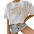 thumbnail image 3 of Jesus Is King Minimalist Christian T-Shirt – Trendy Boho Faith Graphic Tee, Simple Religious Shirt Gift for Men & Women, 3 of 6