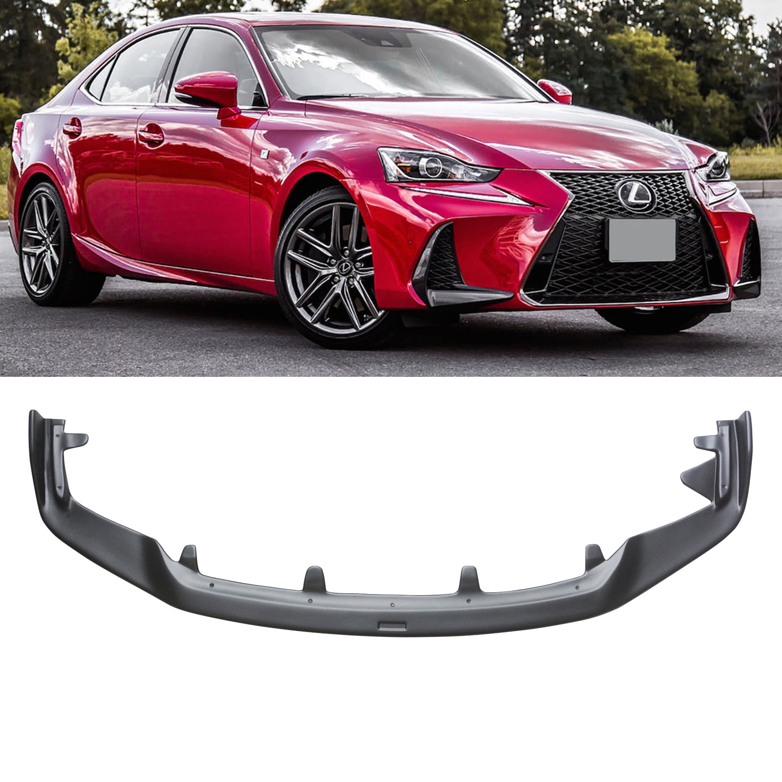 Glossy Black Front Bumper Lip Splitter Spoiler Fits Lexus IS250/350