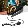 thumbnail image 1 of Clarinet Neck Strap, Secure Fixing Saxophone Strap Comfortable Padded Leather Versatile  For Performance, 1 of 8