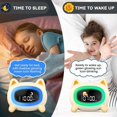 thumbnail image 2 of Reloj para niños, reloj despertador para niños, reloj para despertar para niños, reloj de entrenamiento para niños con música y luz nocturna, relojes para niños para dormitorios (perro), 2 of 5