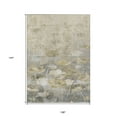 thumbnail image 3 of 9' X 12' Beige Taupe And Wheat Floral Washable Indoor Outdoor Area Rug, 3 of 5