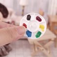 thumbnail image 4 of Miangastore Model Coloring Paint Tray Miniature Design Square 6Pcs 1.4X1.4X0.2In, 4 of 9