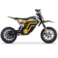 thumbnail image 2 of HOVERHEART Mini Motorized Dirt Bikes 250W, 13 MPH Top Speed, Dual Suspension(Yellow), 2 of 10