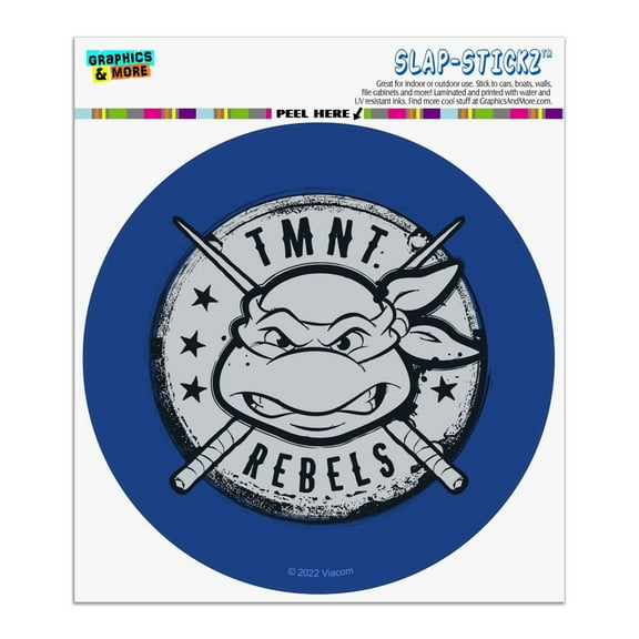 TMNT Rebels Badge Automotive Car Window Locker Circle Bumper Sticker