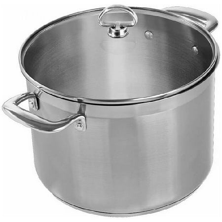

Chantal 21 Steel Induction Stock Pot w/ Glass Lid - 8 Quart
