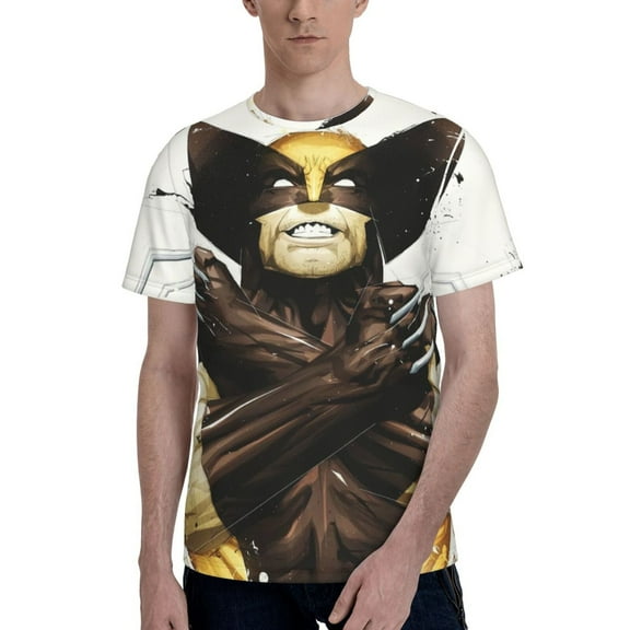 Wolverine Men's T Shirt Summer Casual Fashion Unisex Short Sleeve Graphic Crew Neck Tees Tops