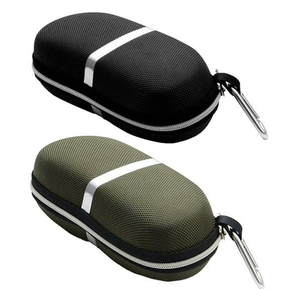 Visland Women/Men Glasses Case, Portable lightweight Sunglasses and Eyeglasses Case with a hook 1PC