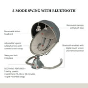 Monbebe 5-Mode Baby Swing with Bluetooth، Castle Point
