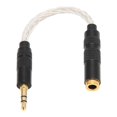 thumbnail image 3 of 4.4mm Balanced Female to 3.5mm Stereo Male Adapter Cable Gold Plated Connectors Portable Headphone Convert Cable Silver, 3 of 5