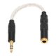 thumbnail image 2 of 4.4mm Balanced Female to 3.5mm Stereo Male Adapter Cable Gold Plated Connectors Portable Headphone Convert Cable Silver, 2 of 5