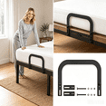Steel Retainer Bar HaiYI 2 Pack Non- Mattress Grippers for Metal Bed Frame, Heavy Duty ...