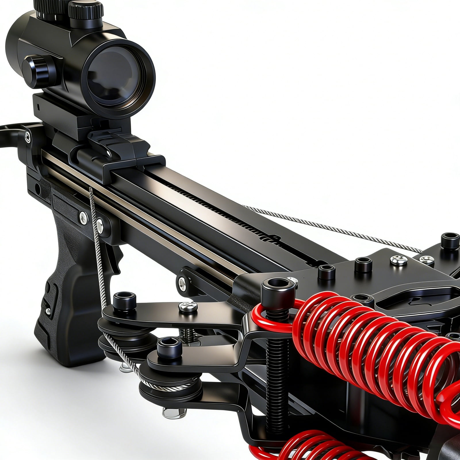 Adjustable Tactical Crossbow for Adults | Complete Kit with Arrows, Steel Balls, Target & Paracord Bracelet