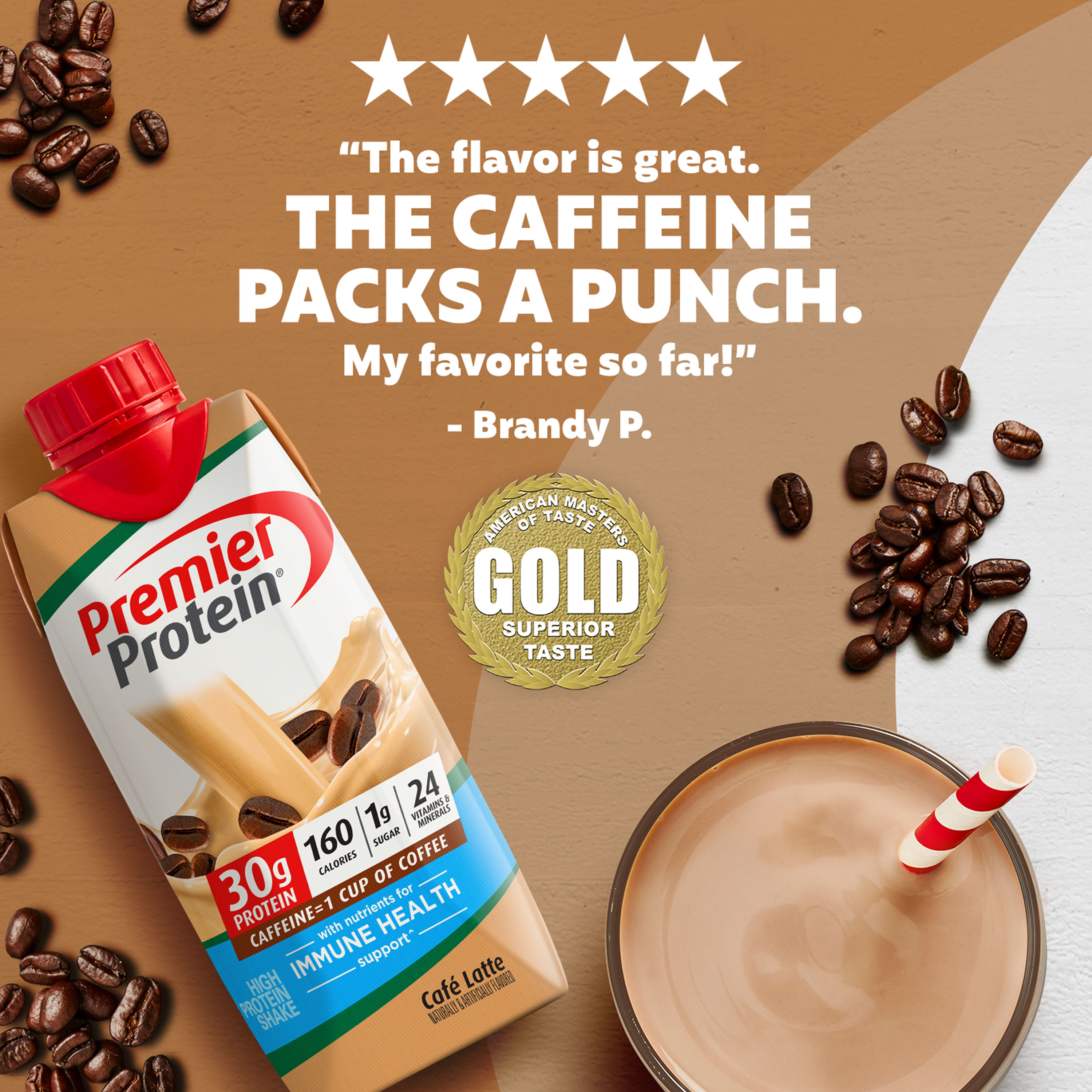 Premier Protein Shake, Café Latte, 30g Protein, 11 fl oz, 12 Ct - image 3 of 8